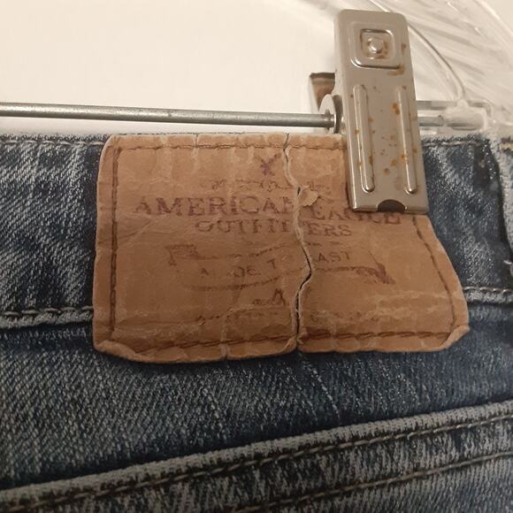 Vintage American Eagle Boyfriend 77 Bootcut Jeans Mid Rise Denim Y2K Sz 10 Short - Picture 7 of 10